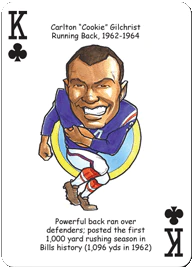 Buffalo Football Heroes Playing Cards