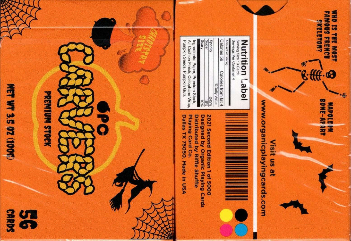 PlayingCardDecks.com-Carvers v2 Pumpkin Playing Cards USPCC