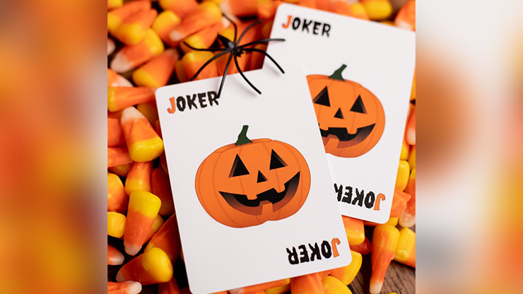 PlayingCardDecks.com-Carvers v2 Pumpkin Playing Cards USPCC