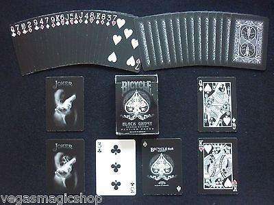 PlayingCardDecks.com-Black Ghost Bicycle Playing Cards
