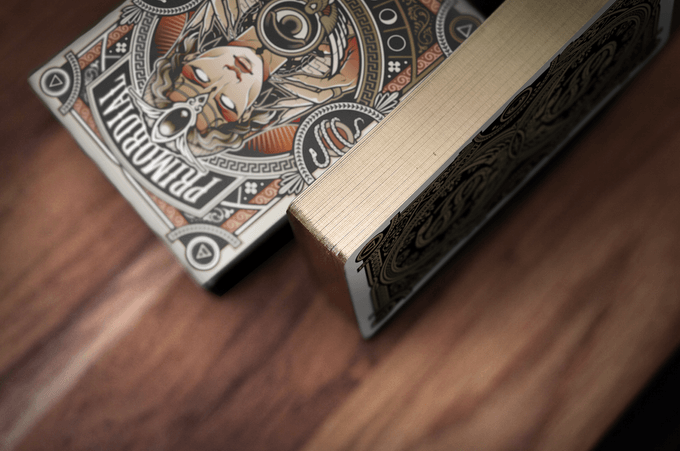 PlayingCardDecks.com-Primordial Gilded Playing Cards USPCC