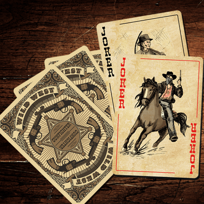 PlayingCardDecks.com-Wild West Playing Cards SPCC