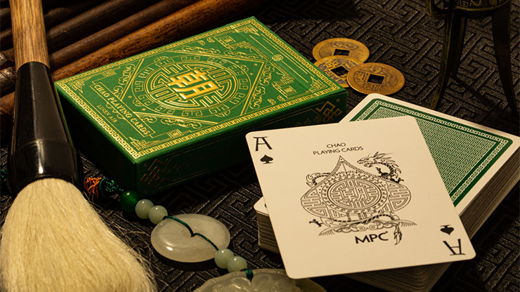 PlayingCardDecks.com-Chao Green Playing Cards MPC