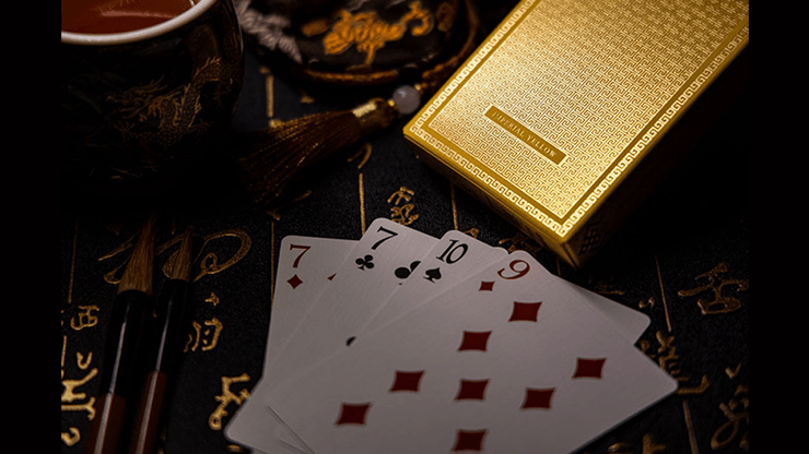 PlayingCardDecks.com-Chao Imperial Yellow Playing Cards MPC