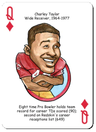 Washington Football Heroes Playing Cards