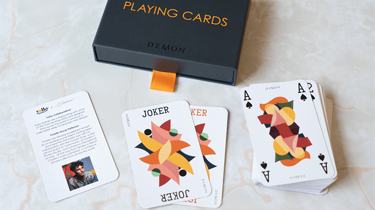 PlayingCardDecks.com-Charlie Oscar Patterson x Yolky Games Playing Cards Twin Set Cartamundi
