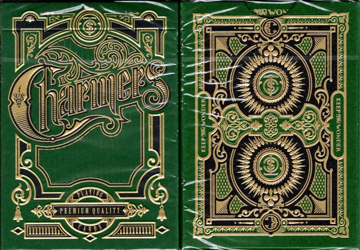 PlayingCardDecks.com-Charmers Playing Cards Cartamundi: Green