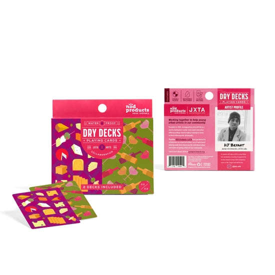 PlayingCardDecks.com-Cheesy Wine Plastic Playing Cards 2 Deck Set