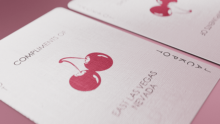 PlayingCardDecks.com-Cherry Casino Flamingo Quartz Pink Playing Cards USPCC