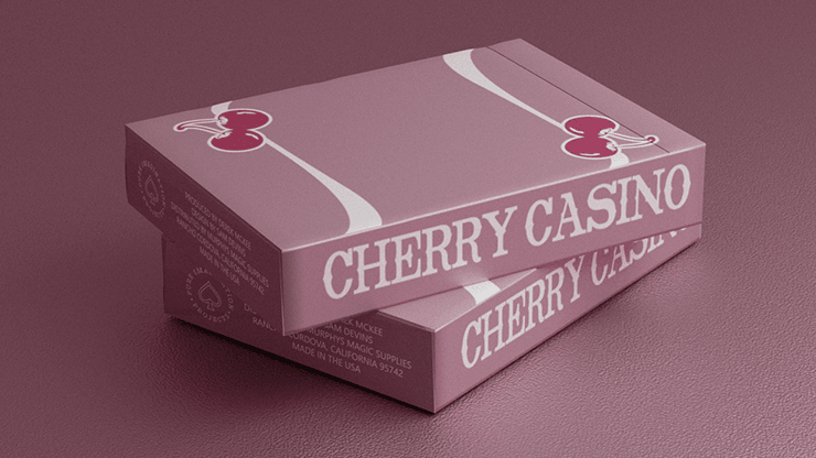 PlayingCardDecks.com-Cherry Casino Flamingo Quartz Pink Playing Cards USPCC