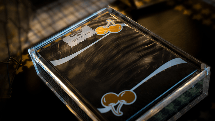 PlayingCardDecks.com-Cherry Casino Gilded Monte Carlo Black & Gold Playing Cards USPCC