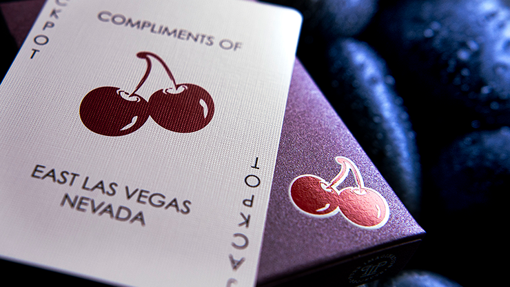 PlayingCardDecks.com-Cherry Casino House Deck Desert Inn Purple Playing Cards USPCC