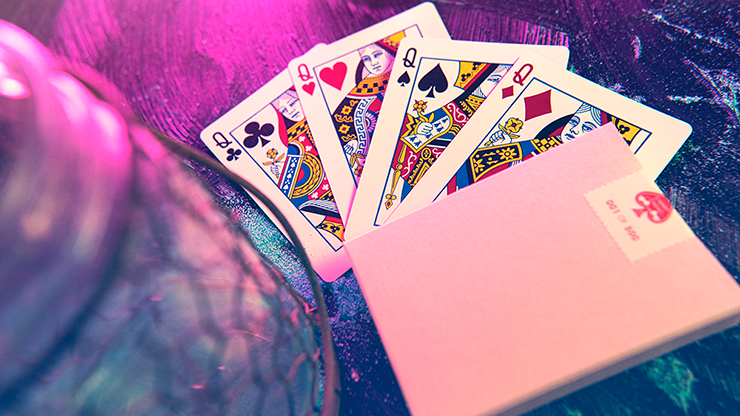 PlayingCardDecks.com-Cherry Casino House Deck Flamingo Pink Playing Cards USPCC