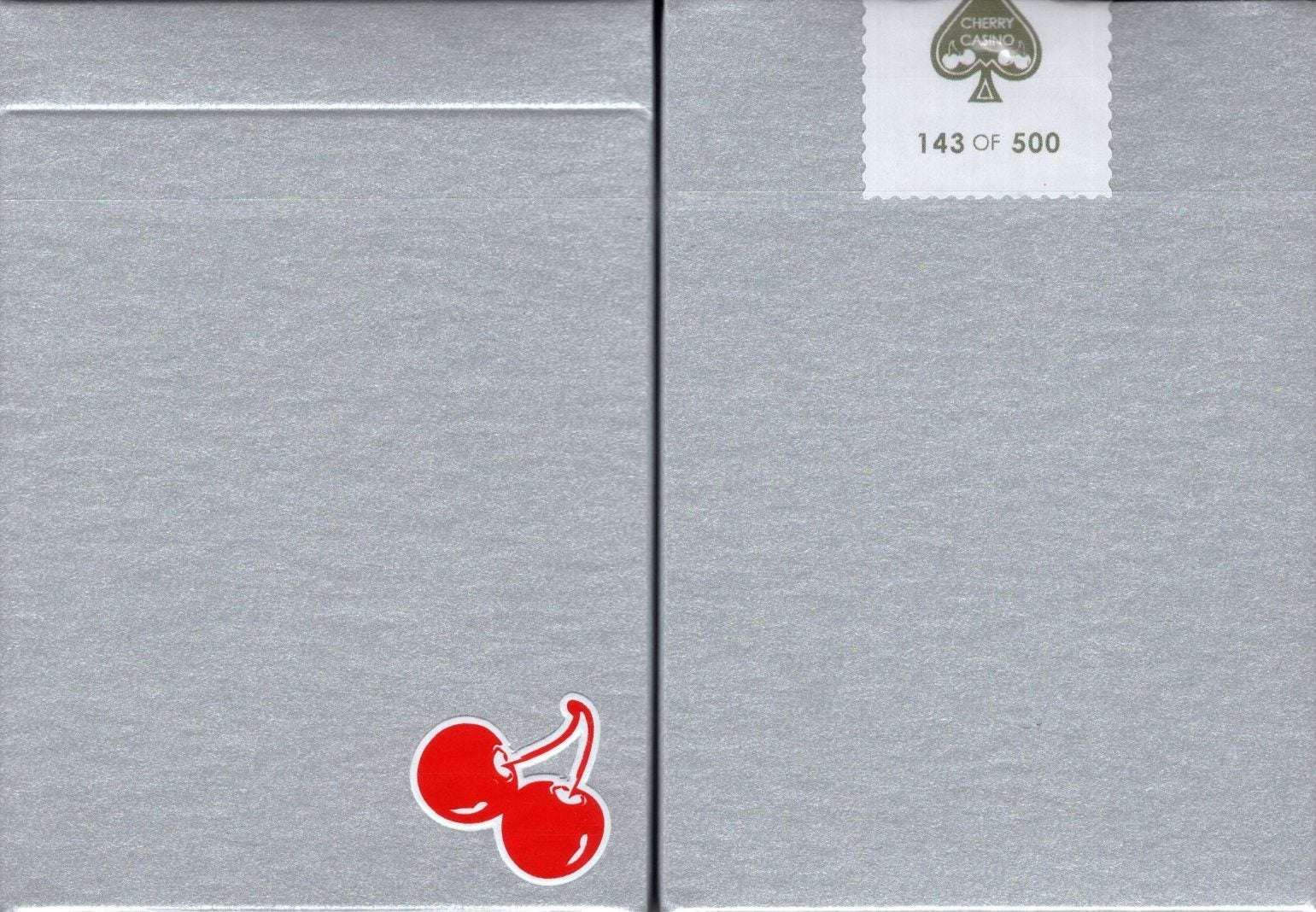 PlayingCardDecks.com-Cherry Casino House Deck McCarran Silver Playing Cards USPCC