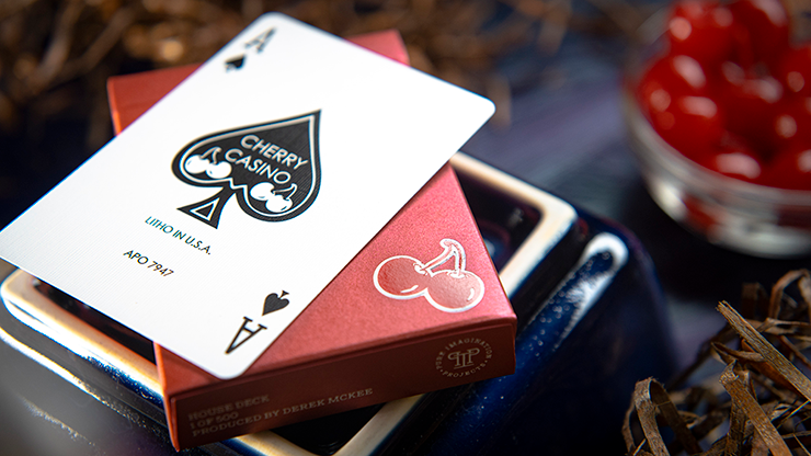 PlayingCardDecks.com-Cherry Casino House Deck Reno Red Playing Cards USPCC
