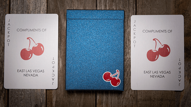 PlayingCardDecks.com-Cherry Casino House Deck Tahoe Blue Playing Cards USPCC