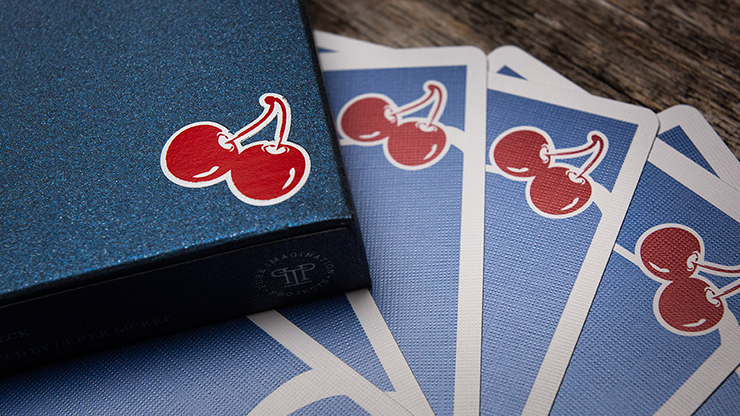 PlayingCardDecks.com-Cherry Casino House Deck Tahoe Blue Playing Cards USPCC