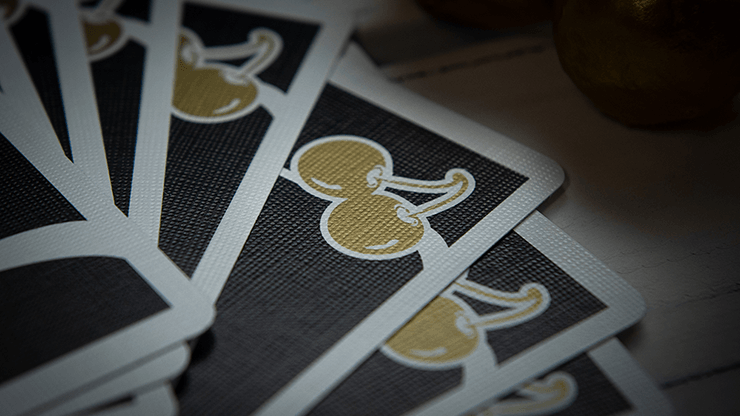 PlayingCardDecks.com-Cherry Casino Limited Monte Carlo Black & Gold Playing Cards USPCC