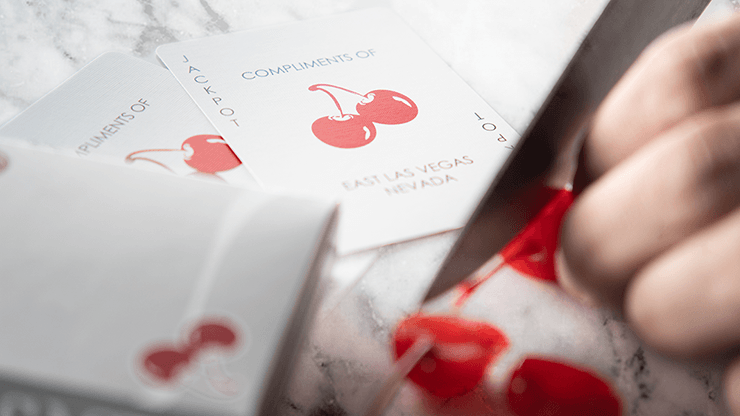 PlayingCardDecks.com-Cherry Casino McCarran Silver Playing Cards USPCC