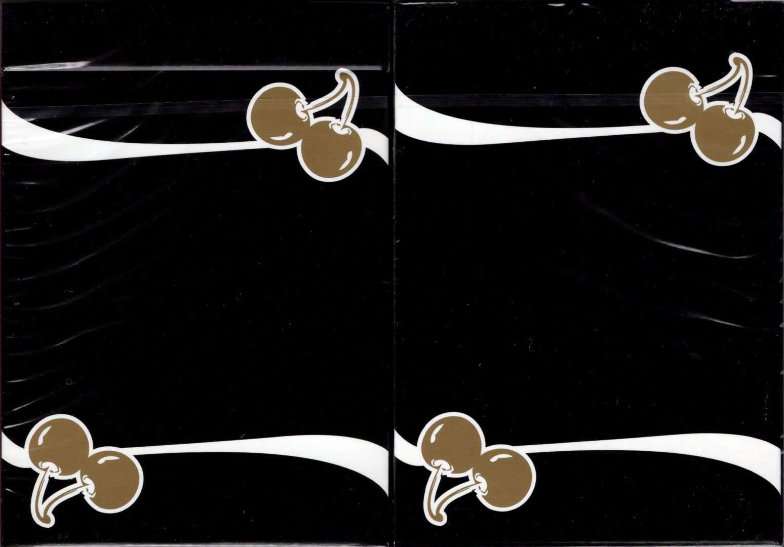PlayingCardDecks.com-Cherry Casino Monte Carlo Black & Gold Playing Cards USPCC