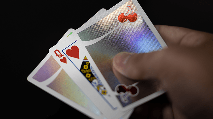 PlayingCardDecks.com-Cherry Casino Sands Mirage Holographic Playing Cards EPCC