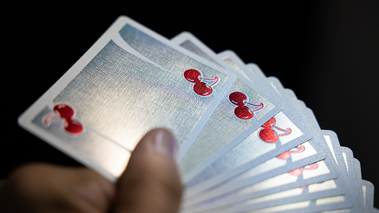 PlayingCardDecks.com-Cherry Casino Sands Mirage Holographic Playing Cards EPCC
