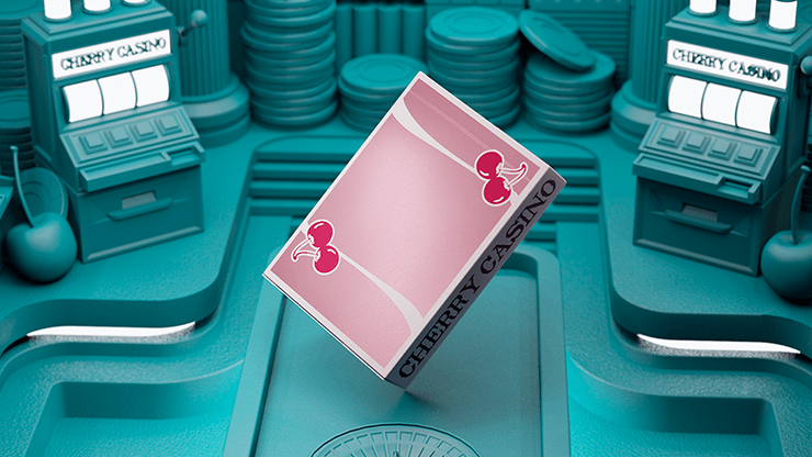 PlayingCardDecks.com-Cherry Casino Sin City Flamingo Quartz Pink Playing Cards USPCC