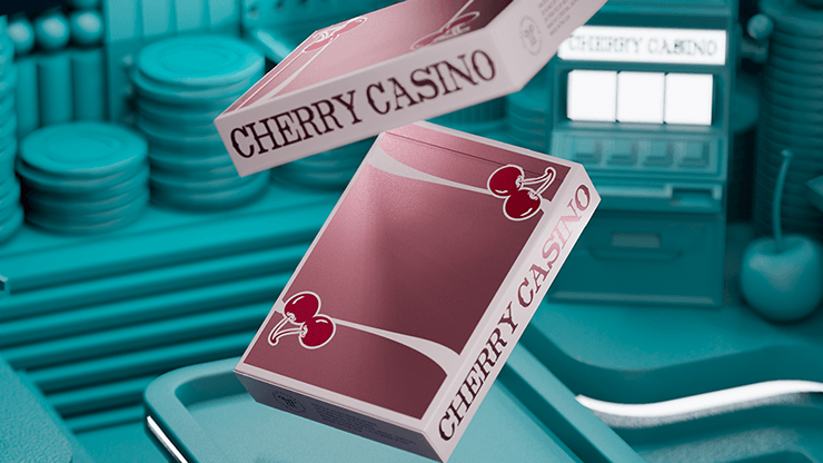 PlayingCardDecks.com-Cherry Casino Sin City Flamingo Quartz Pink Playing Cards USPCC