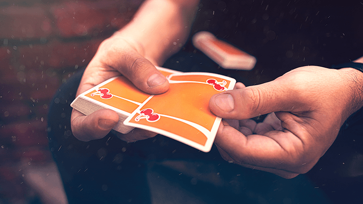 PlayingCardDecks.com-Cherry Casino Summerlin Sunset Orange Playing Cards USPCC