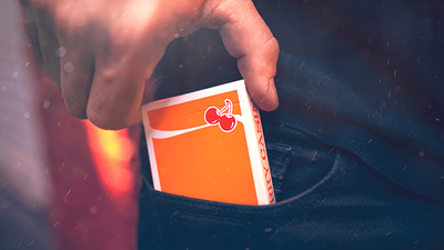 PlayingCardDecks.com-Cherry Casino Summerlin Sunset Orange Playing Cards USPCC
