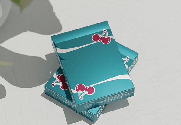 PlayingCardDecks.com-Cherry Casino Tropicana Teal Playing Cards USPCC