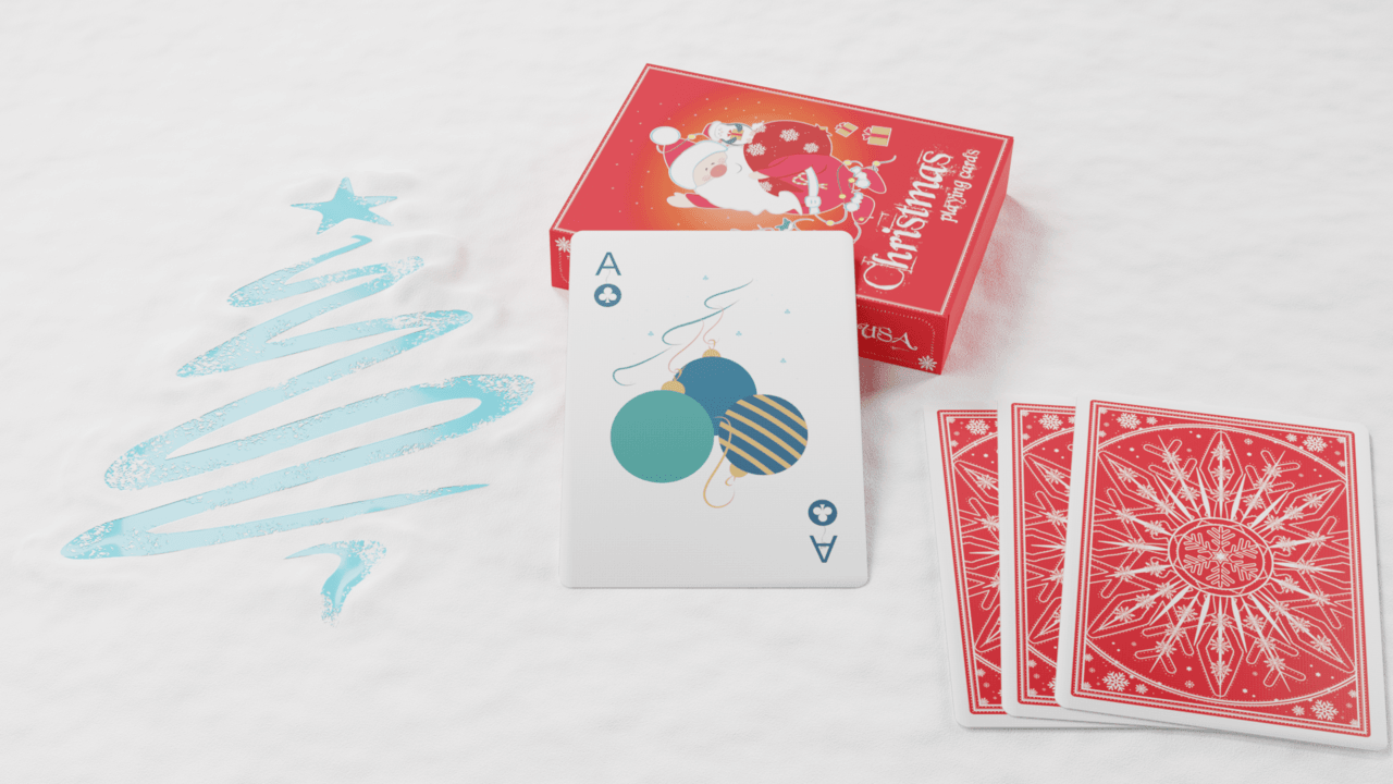 PlayingCardDecks.com-Christmas Ornament Playing Cards USPCC