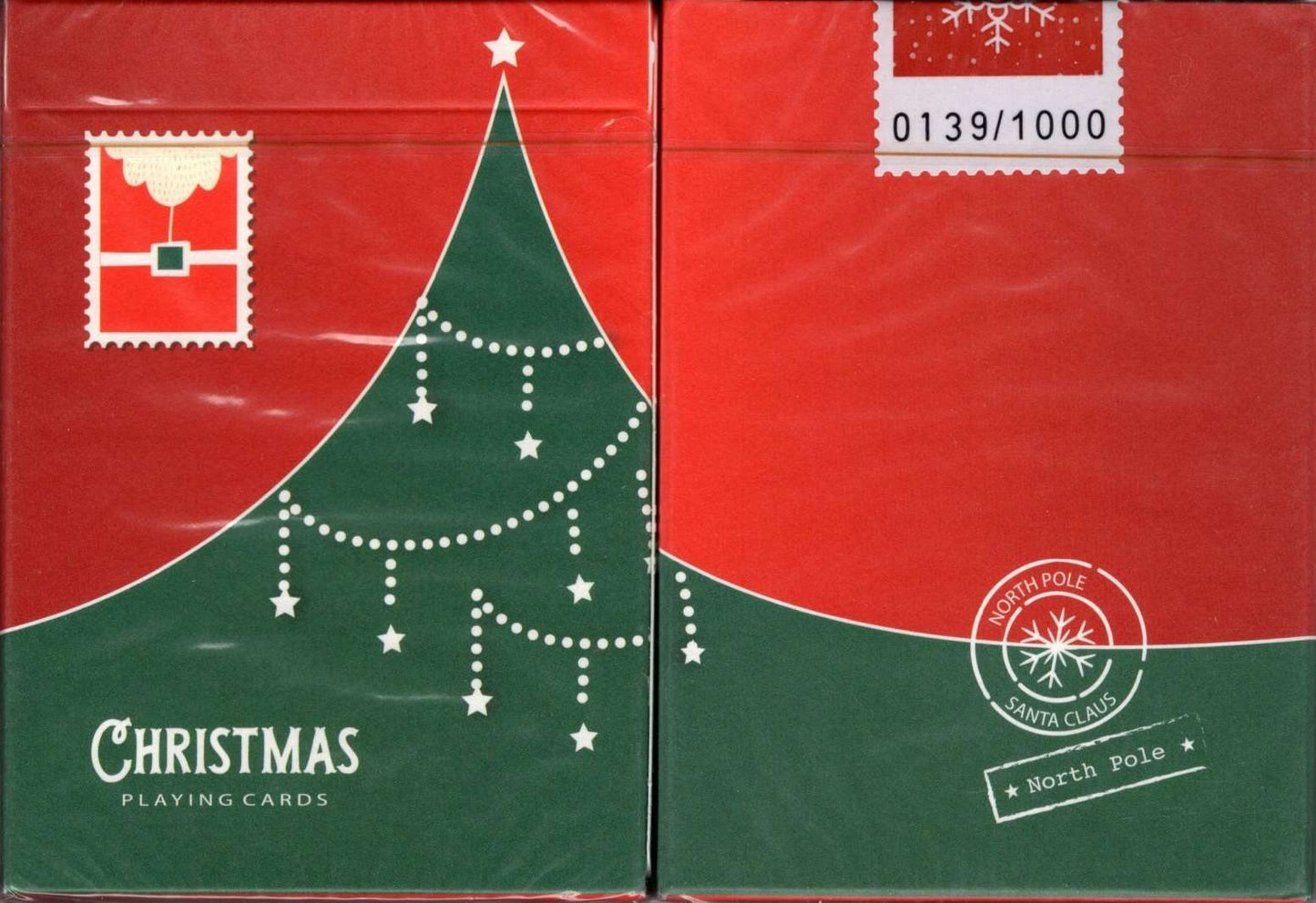 PlayingCardDecks.com-Christmas Red Playing Cards TCC