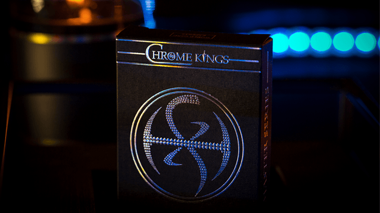 PlayingCardDecks.com-Chrome Kings Carbon Foil Box Playing Cards USPCC