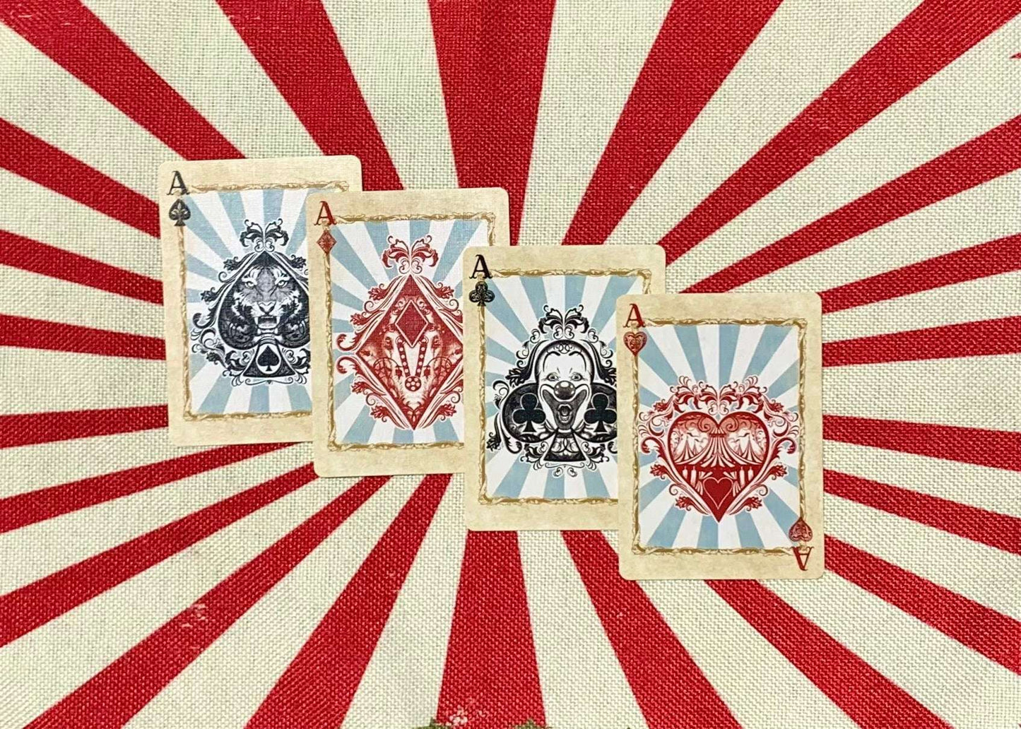 PlayingCardDecks.com-Circus Bicycle Stripper Playing Cards