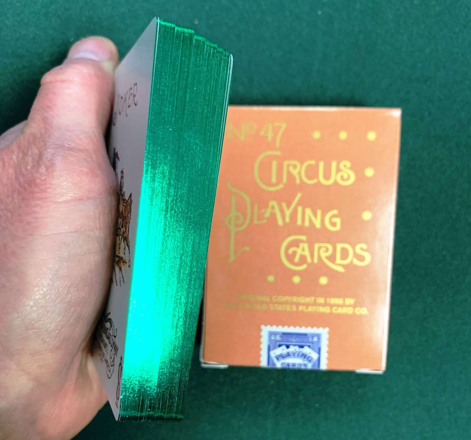 PlayingCardDecks.com-Circus Reproduction Gilded Playing Cards USPCC