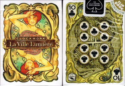 PlayingCardDecks.com-Clockwork La Ville Lumiere Playing Cards USPCC