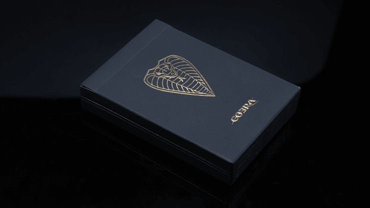 PlayingCardDecks.com-Cobra Black Playing Cards Cartamundi
