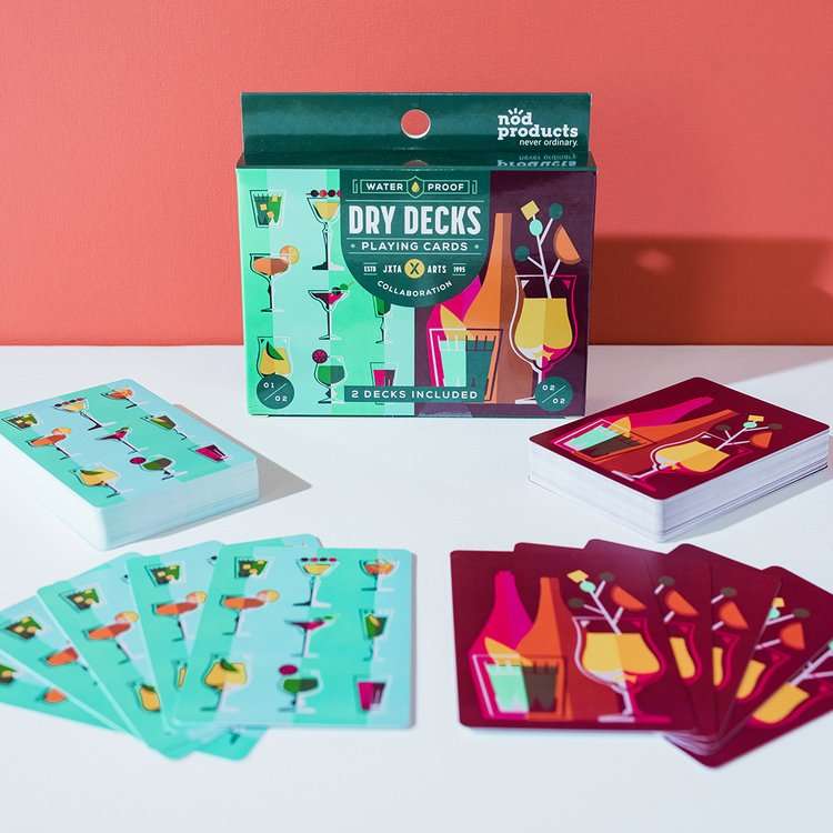 PlayingCardDecks.com-Cocktail Concoctions Plastic Playing Cards 2 Deck Set