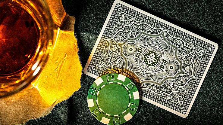 PlayingCardDecks.com-Cohort Green Marked Playing Cards Cartamundi