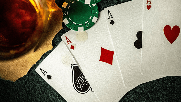 PlayingCardDecks.com-Cohort Green Marked Playing Cards Cartamundi