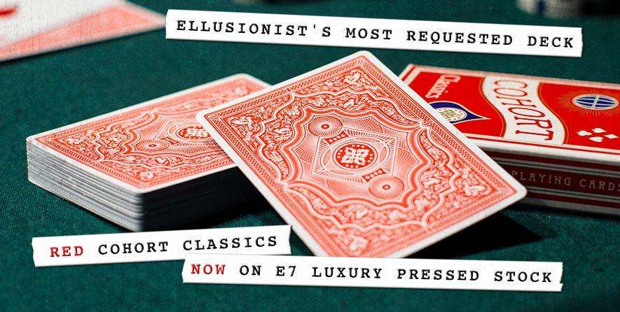 PlayingCardDecks.com-Cohort Red v2 Marked Playing Cards Cartamundi