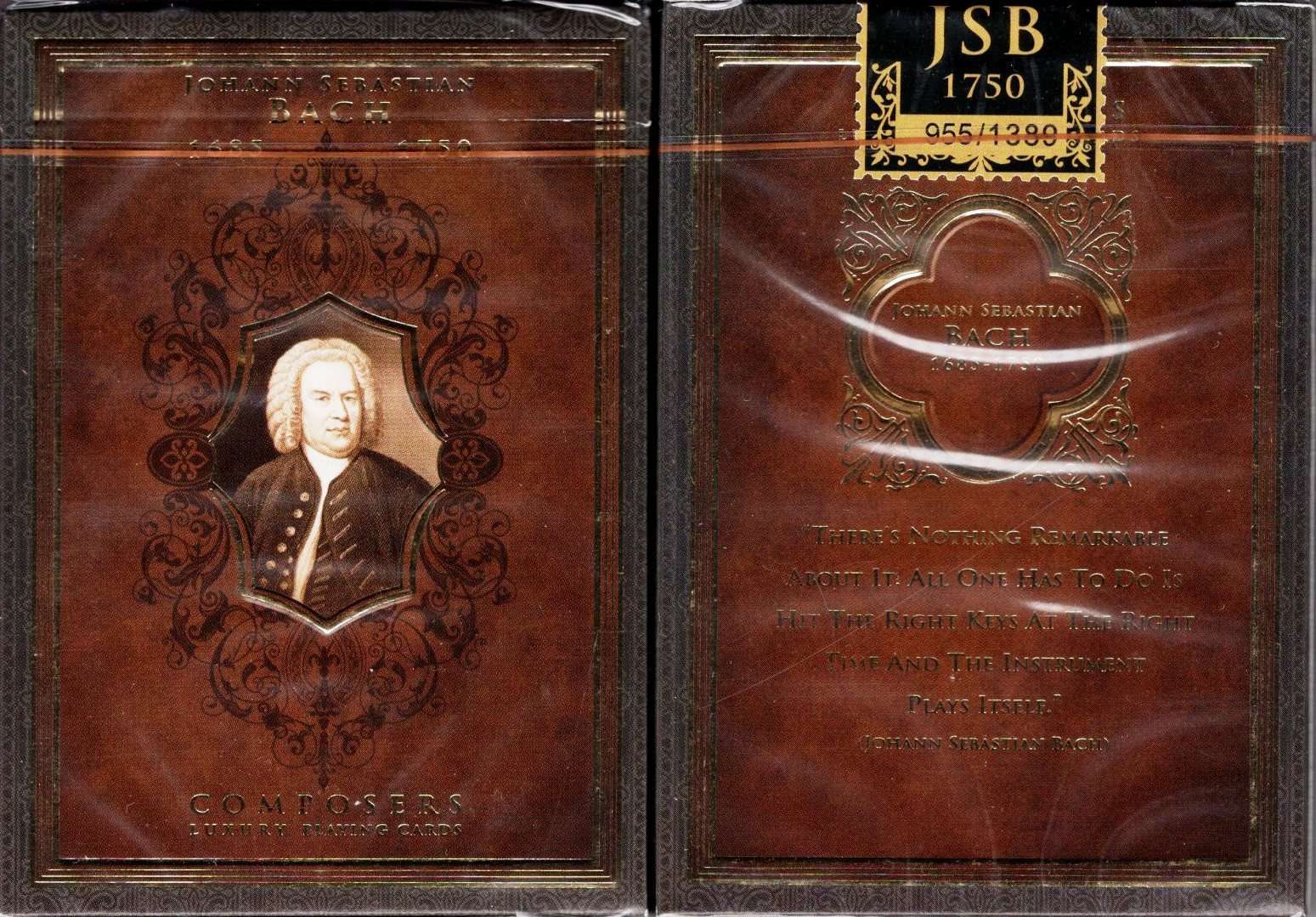 PlayingCardDecks.com-Composers Bach Playing Cards NPCC