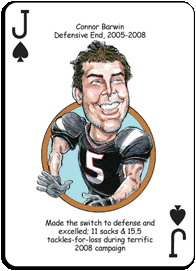 Cincinnati Football Heroes Playing Cards