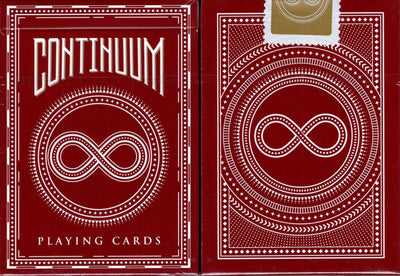 PlayingCardDecks.com-Continuum Burgundy Playing Cards