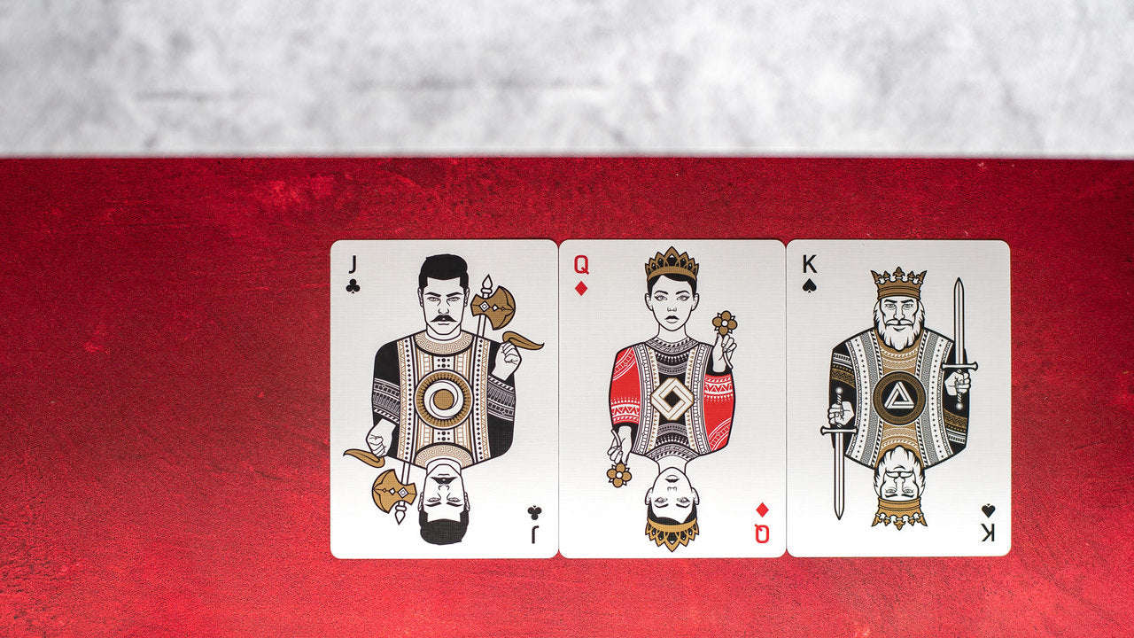 PlayingCardDecks.com-Continuum Burgundy Playing Cards