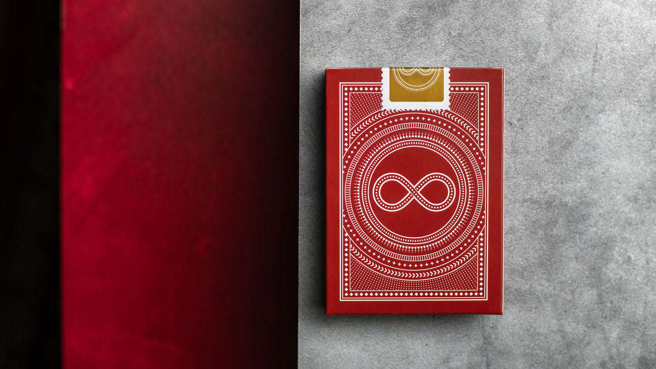 PlayingCardDecks.com-Continuum Burgundy Playing Cards