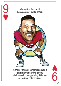 Alabama Football Heroes Playing Cards