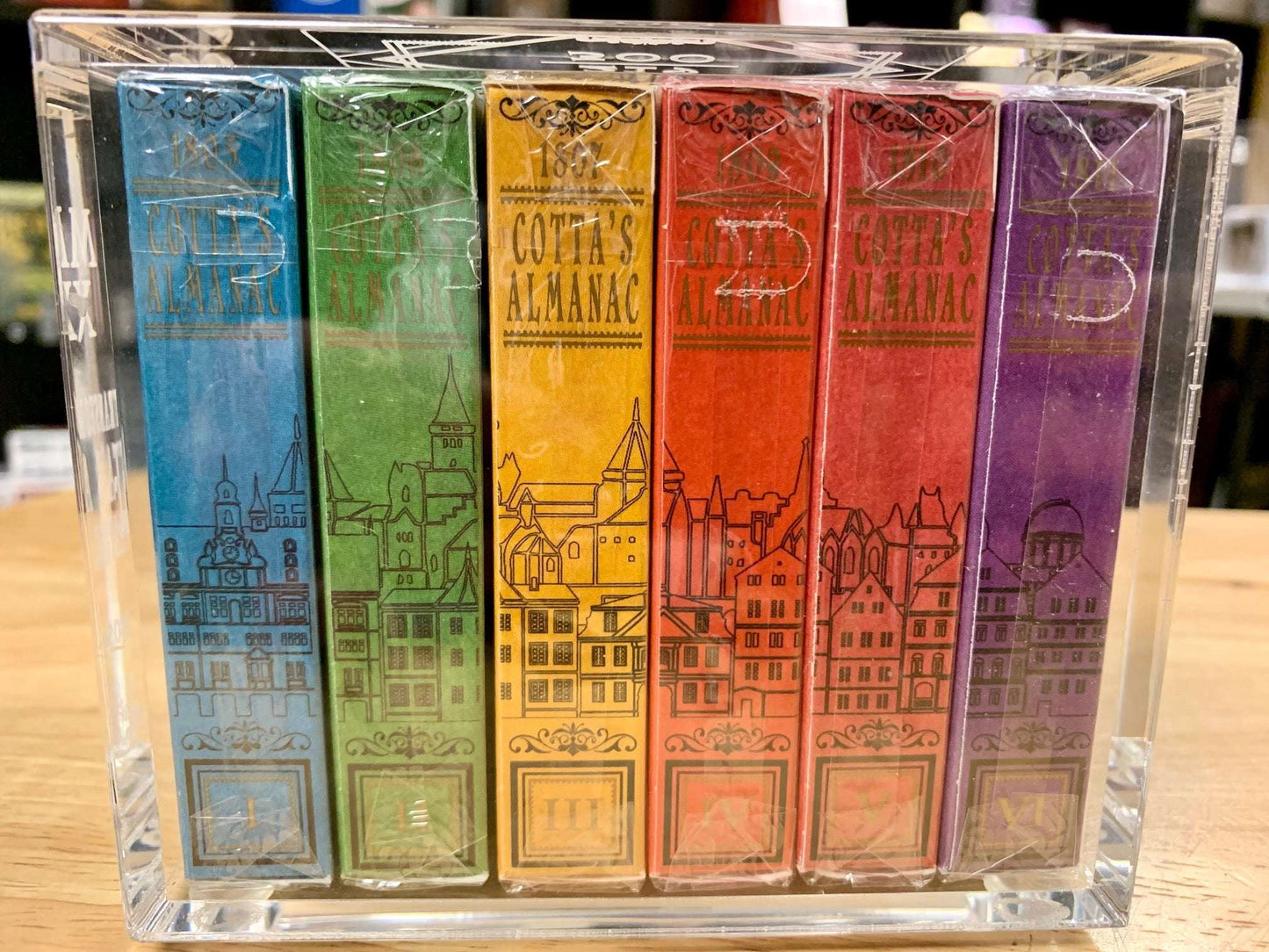 PlayingCardDecks.com-Cotta 6 Deck Standard Set with Custom Carat X6 Case