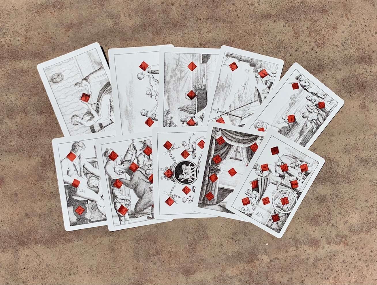 PlayingCardDecks.com-Cotta's Almanac #4 Gilded Playing Cards USPCC